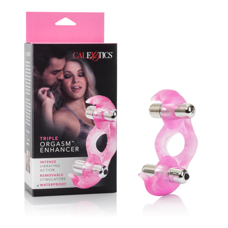 Silicone Triple Orgasm Erection Enhancer – Pink