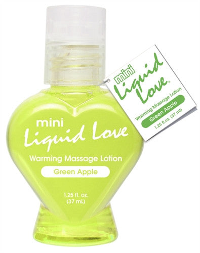 Mini Liquid Love Green Apple Warming Massage 1.25oz Lotion
