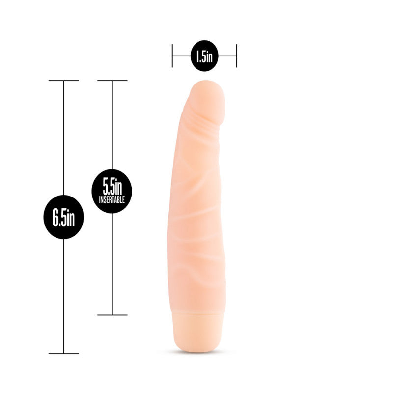 Silicone Willy's - Slim - 6.25 Inch Vibrating - Vanilla