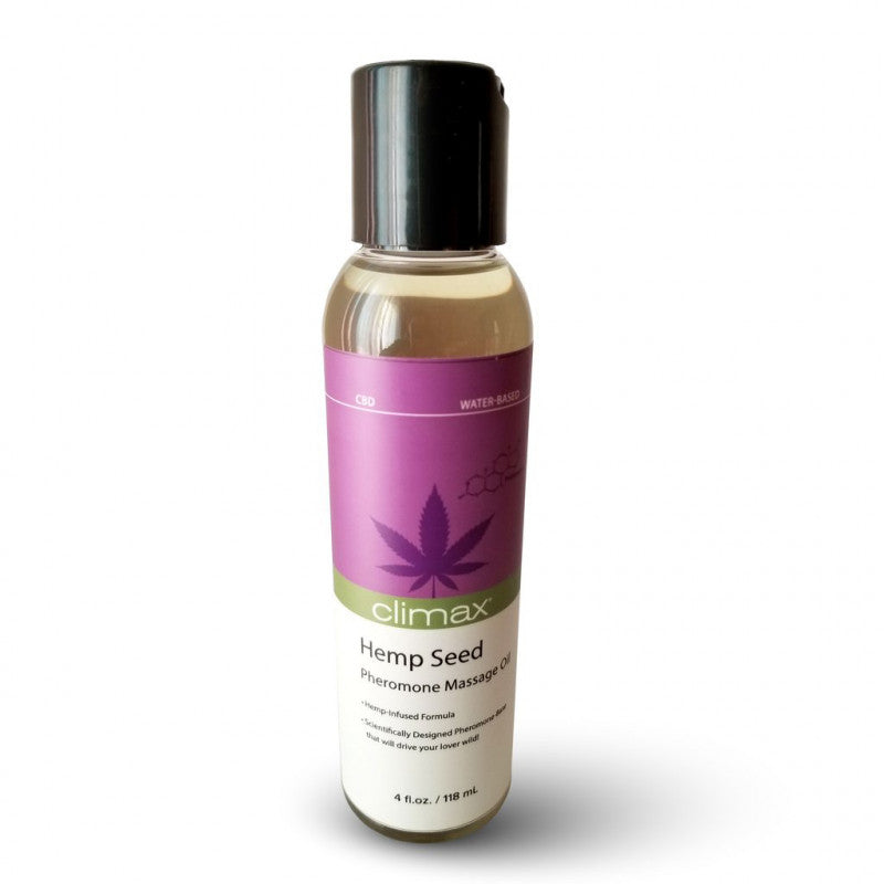 Climax Hemp Seed Pheromone Massage Oil - 4 Fl. Oz.