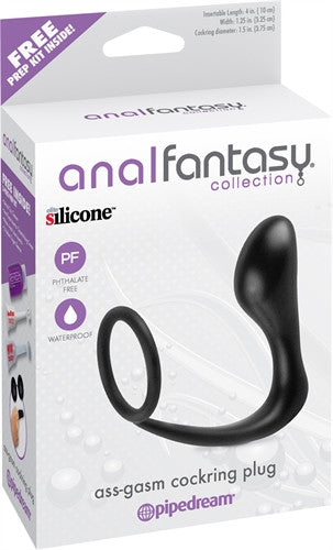 Anal Fantasy Collection Ass-Gasm  Ring Plug - Black