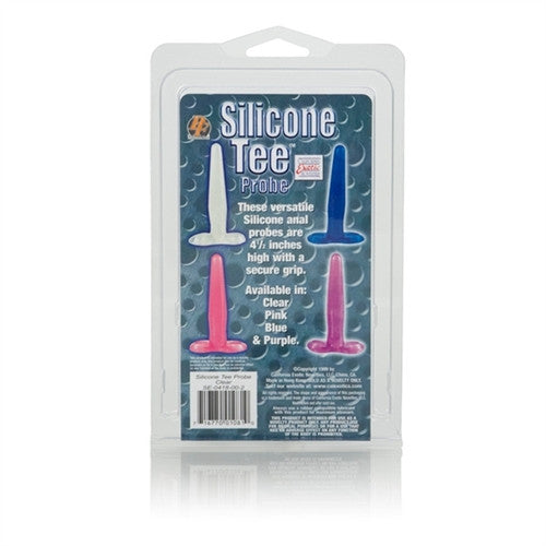 Silicone Tee Probe Clear 4.5in