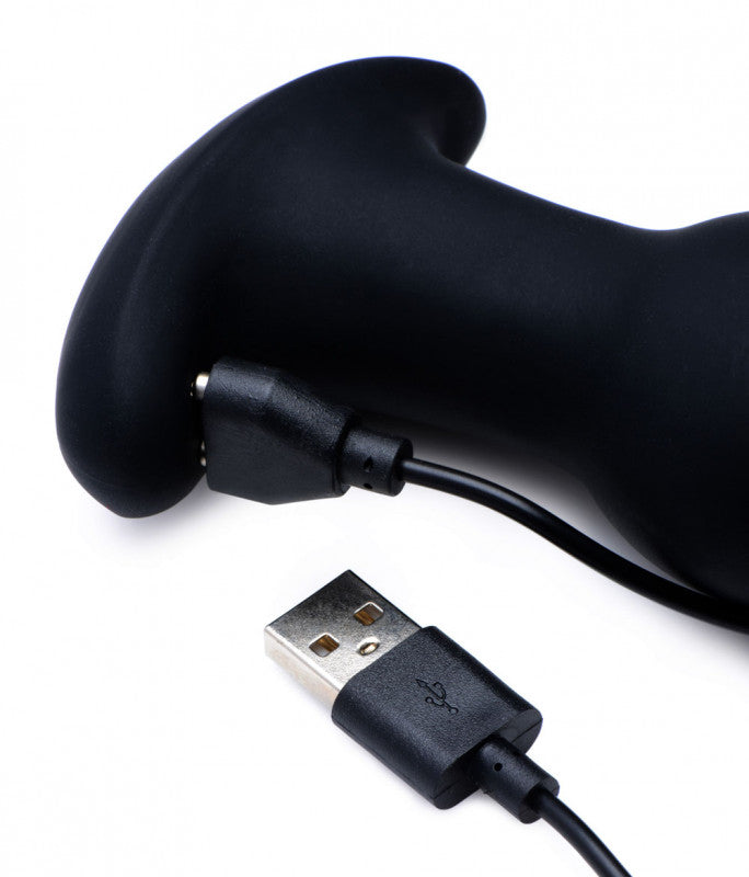 Gyro-I 10x Beaded Rimming Plug With Remote Control