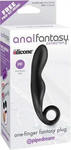 Anal Fantasy Collection One-Finger Fantasy Plug - Black