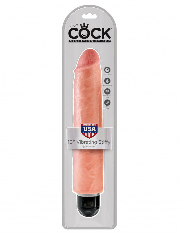 King 10" Vibrating Flesh