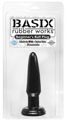 Basix 3.5in Beginners Butt Plug Black