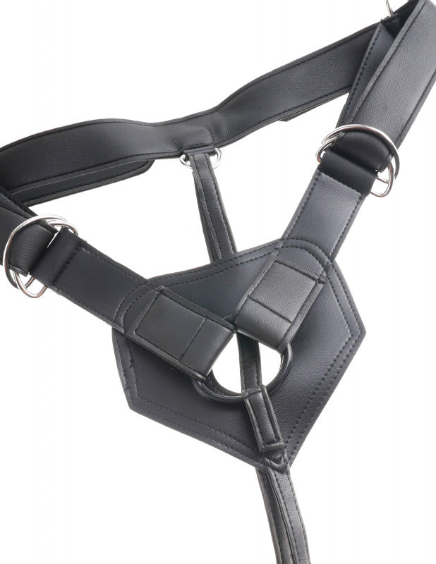King  Strap on Harness With 6 Inch  - Tan