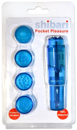 Shibari Pocket Pleasure With Attachments - Blue