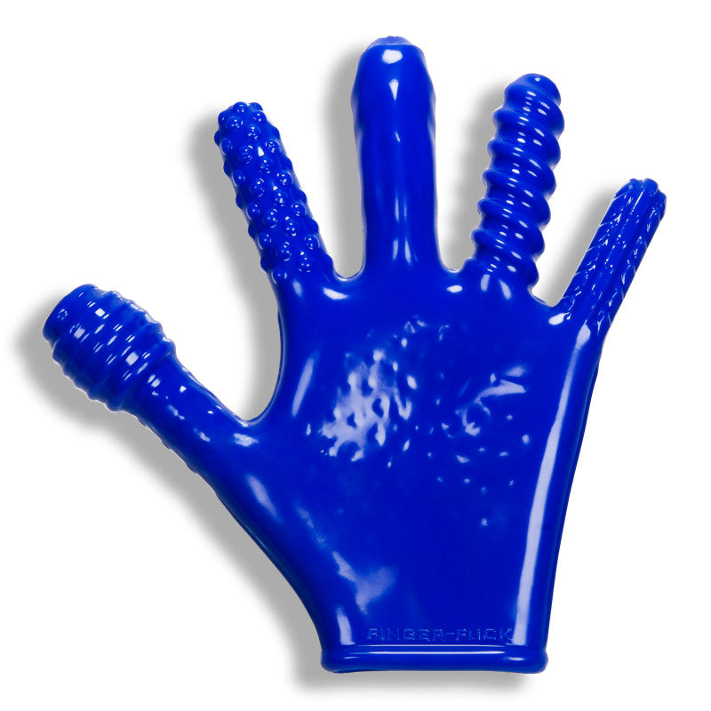 Finger Reversible Jo & Penetration Toy -  Police Blue