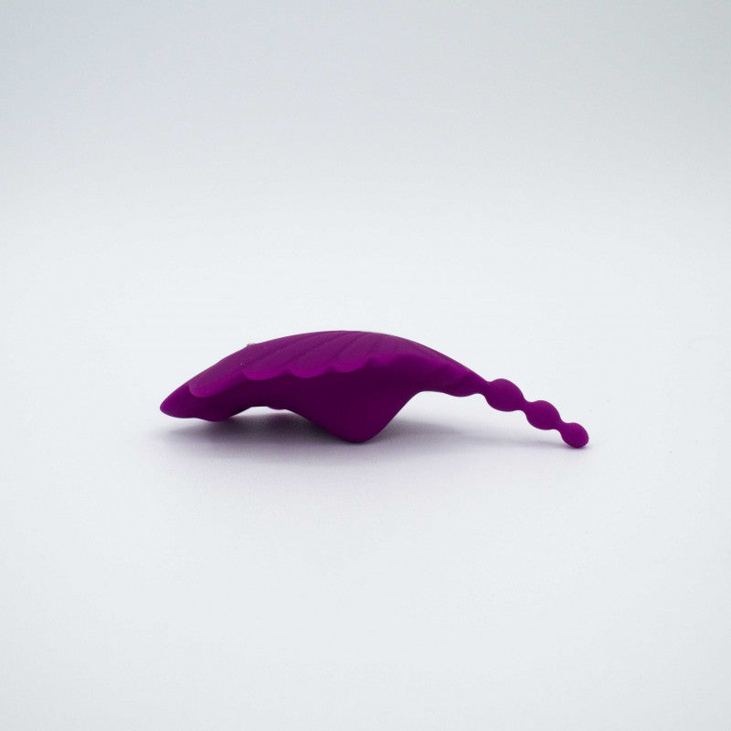 Shell Yeah! Remote Controlled Wearable Panty  Vibrator - Purple