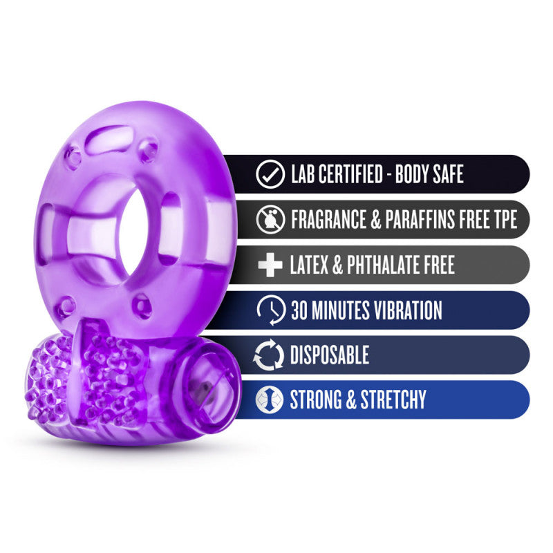 Stay Hard - Vibrating Cock Rings - 2 Pack - Purple