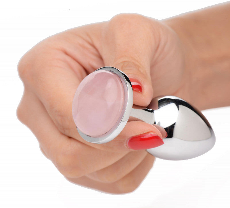 Rose Quartz Anal Plug - Small - SomethingSexyPlanet