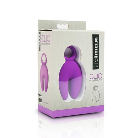 Climax Elite Clio 9x Dual- Motor Vibrator - Purple