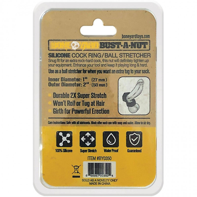 Bust a Nut  Ring - Black