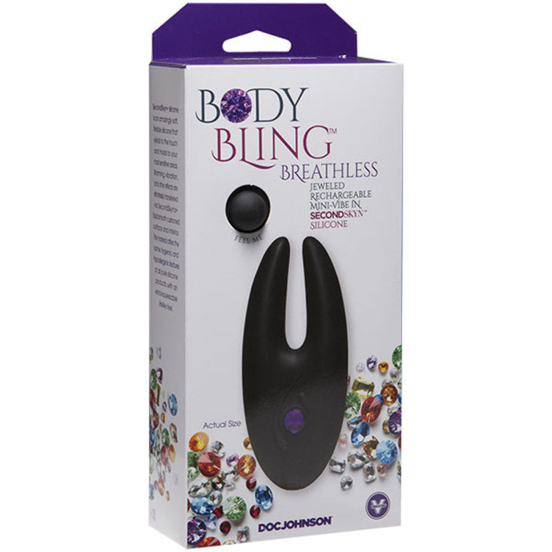 Body Bling -  Cuddler Mini-Vibe in Second  Skin Silicone - Purple