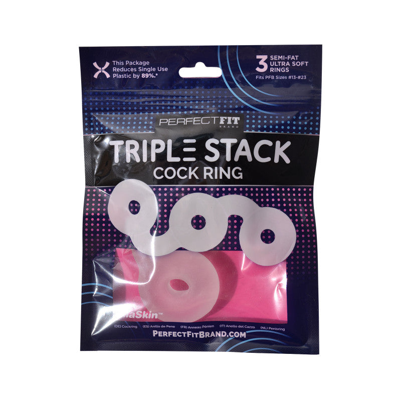 Triple Donut Ring - Clear