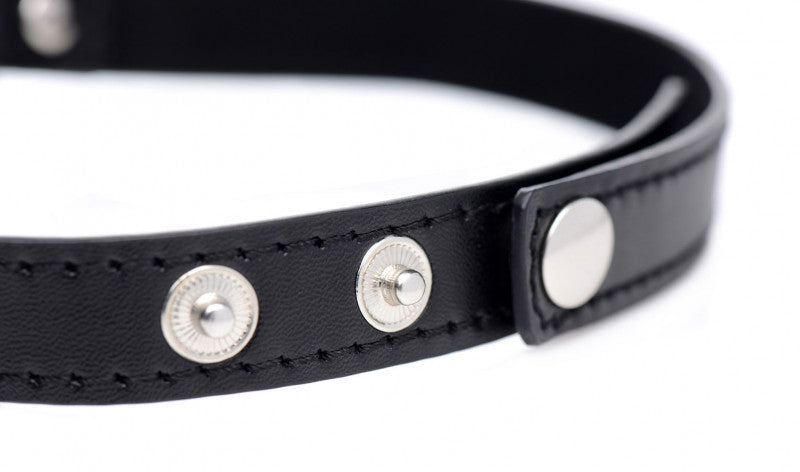 Dark Heart Chrome Heart Black Choker - Black