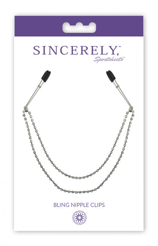 Midnight Bling Nipple Clips