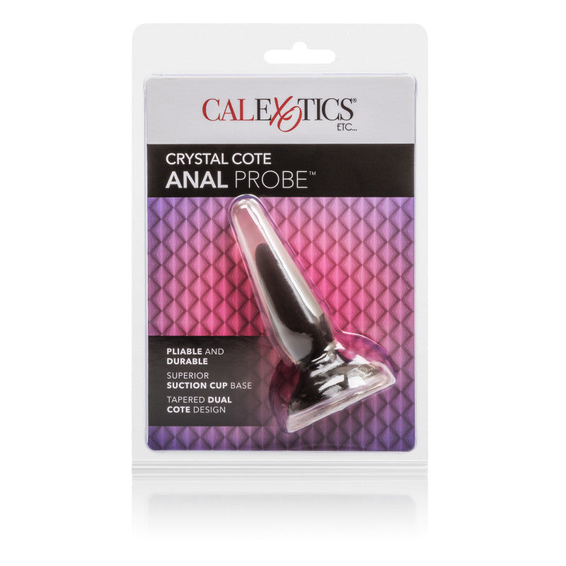 3.5in Butt Plug Crystal Cote Black