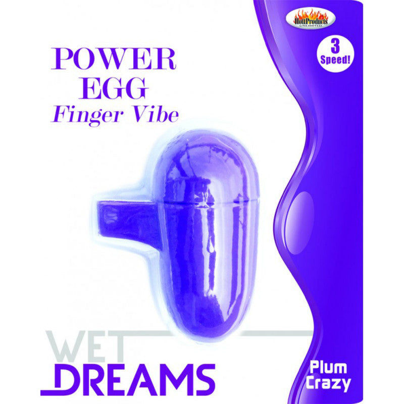 Wet Dreams Power Egg Finger Vibe - Purple