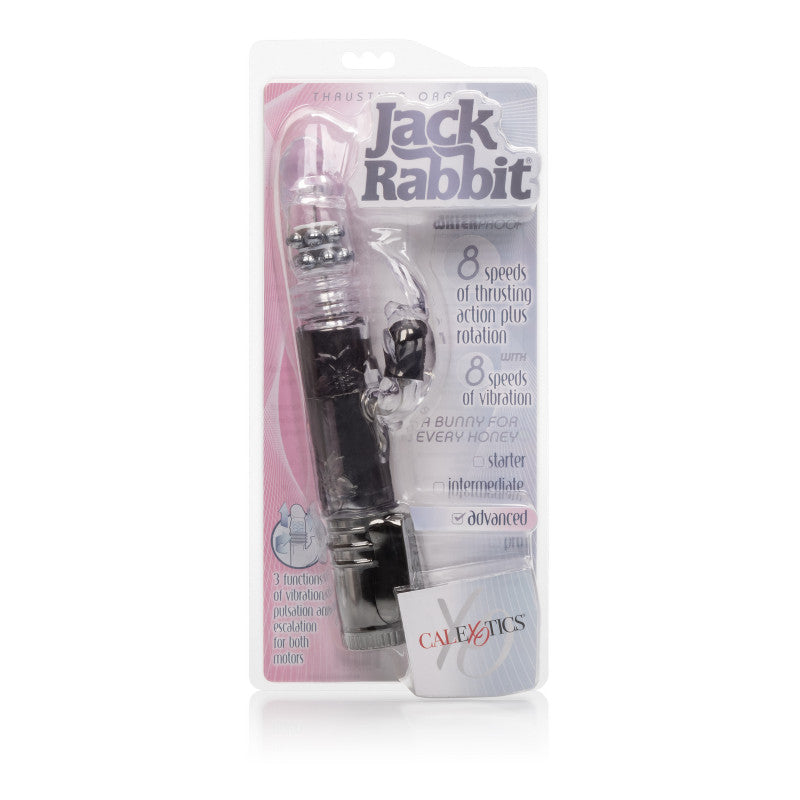 Thrusting Orgasm Thrusting Bunny Vibe - Black