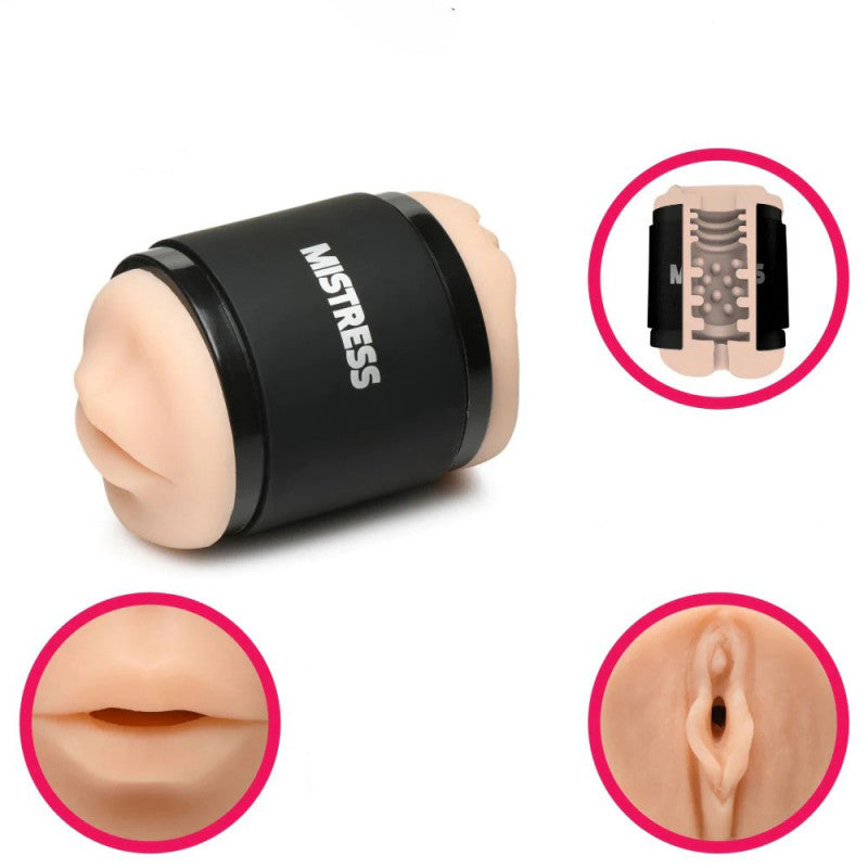 Mistress Double Shot Mouth and  Stroker - Light