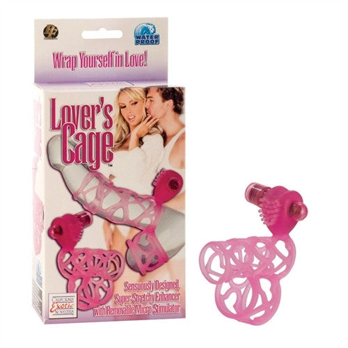 Lover's Cage Stretchy  Cage Comfortable Scrotum Cage Pink