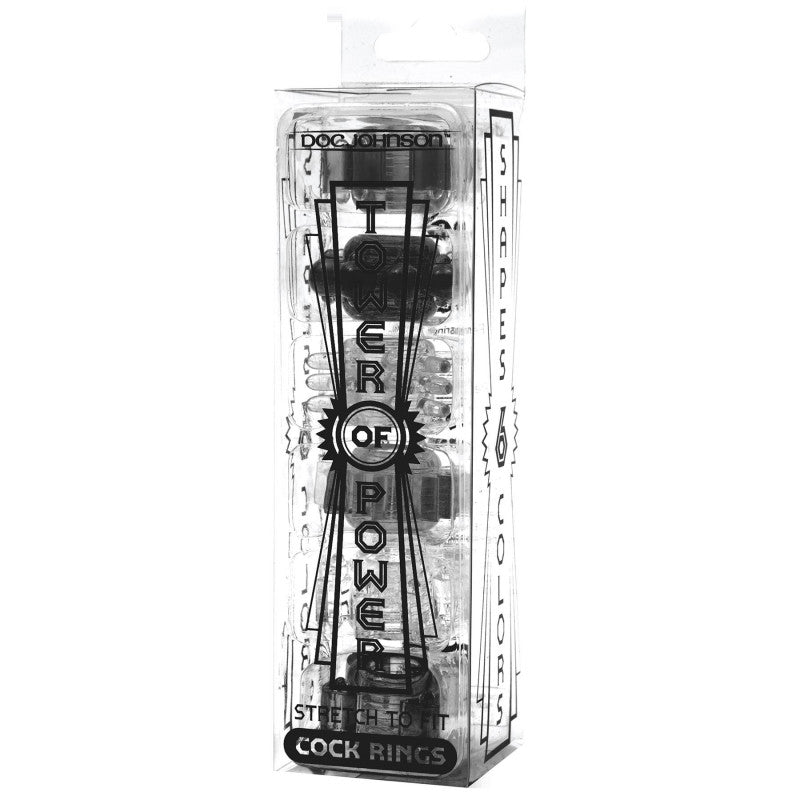 Tower of Power - Set of 6 - Black