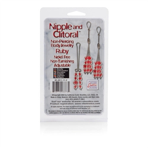 Nipple and  Body Jewel Ry - Ruby