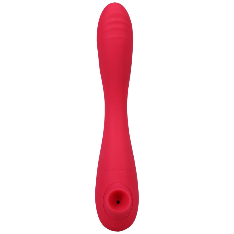 This Product Sucks - Sucking  Stimulator  With Bendable G-Spot Vibrator - Pink