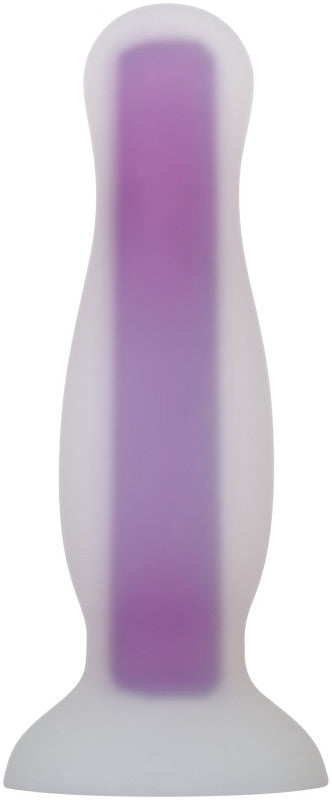 Luminous Glow-in-the-Dark Butt Plug - Medium - Purple