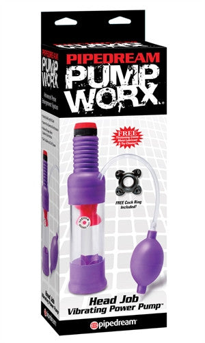 Pump Worx Head Job Vibrating Power Pump Purple