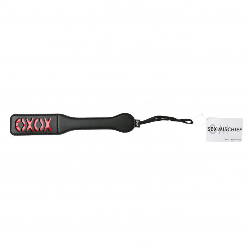 Sex and Mischief Xoxo Paddle - Black