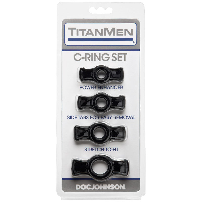Titanmen  Ring Set - Black