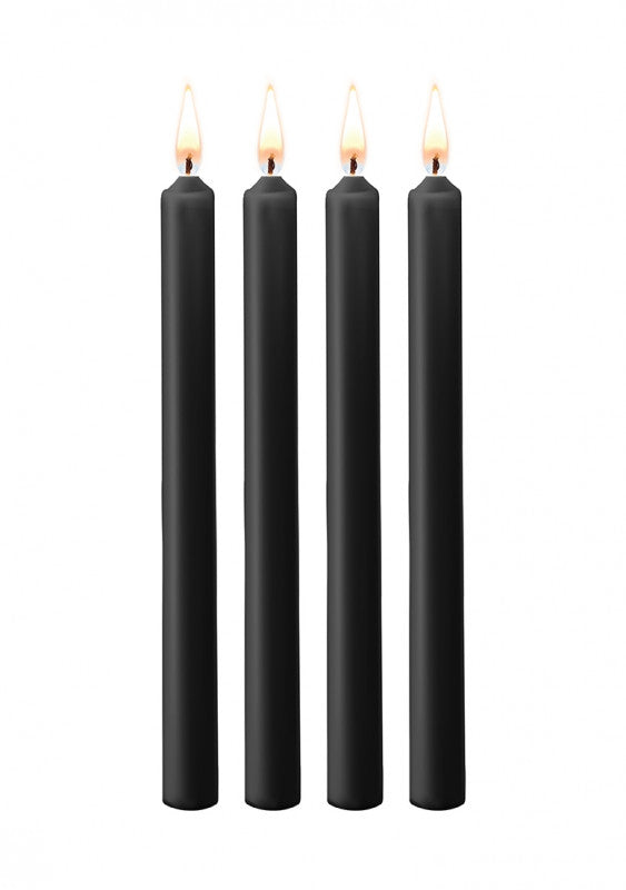 Teasing Wax Candles Large - Blk - 4-Pack
