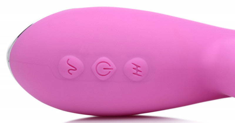 Shegasm 5 Star 7x Suction Come- Hither Silicone  Rabbit - Pink