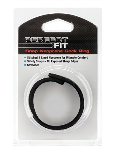 Snap Neoprene  Ring - Black