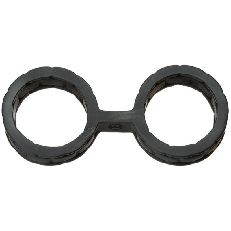 Japanese Bondage - Silicone Cuffs - Large - Black