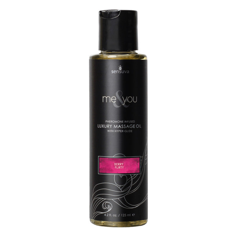 Me and You Luxury Massage Oil - Berry Flirt - 4.2  Fl. Oz.