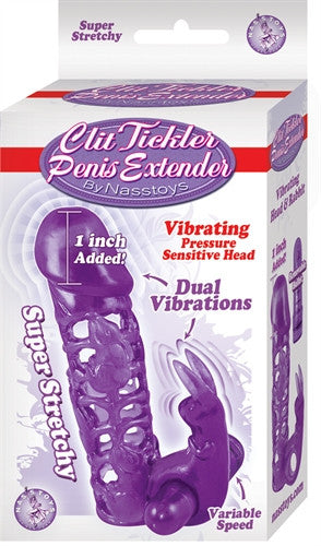 Clit Tickler Penis Extender - Purple