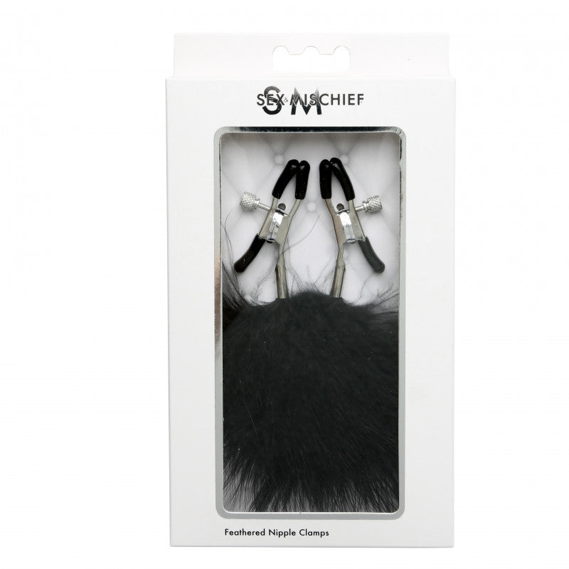 Sex and Mischeif Feathered Nipple Clamps