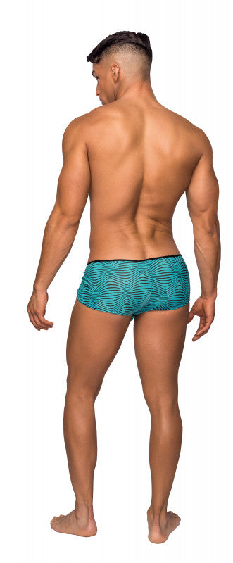 Tranquil Abyss - Micro Mini Short - Small -  Seafoam/ Black