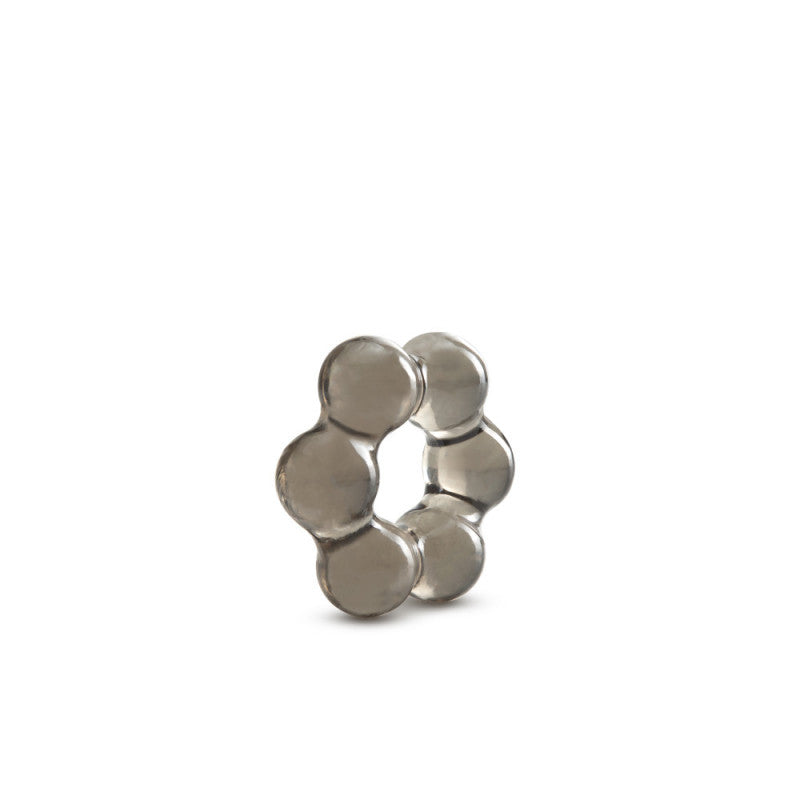 Stay  - Thick Bead  Ring - Black