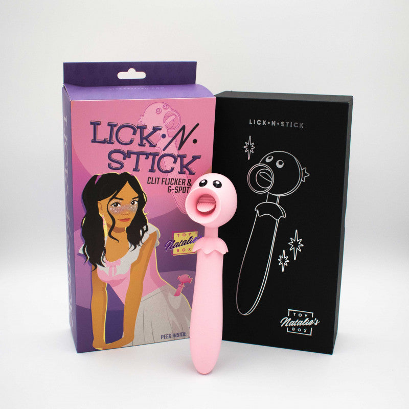 Lick n' Stick  Flicker and G-Spot Vibrator -  Pink