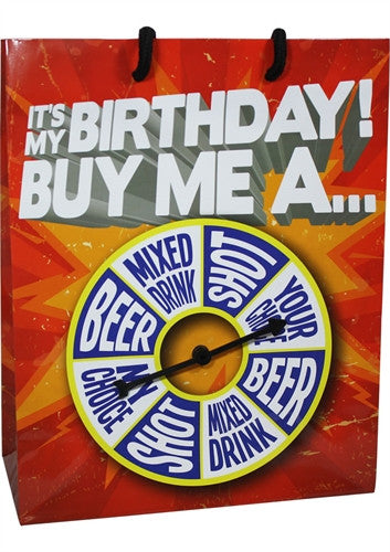 It Is My Birthday Buy Me a Shot Spinner Gift Bag