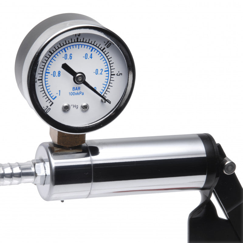 Deluxe Steel Handle Pump With 2.25 Inch Penis Cylinder