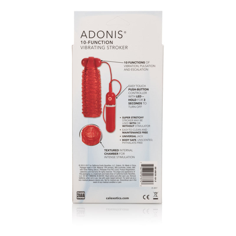 10-Function Adonis Vibrating Stokers - Red