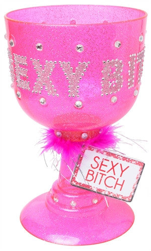 Sexy Bitch Pimp Cup Dark Pink