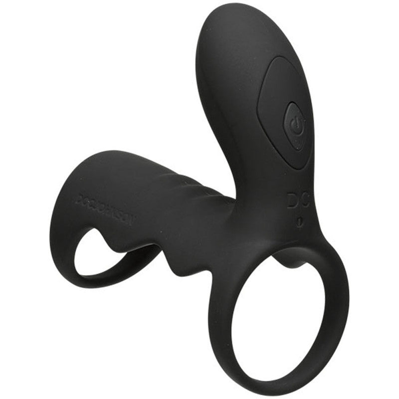 Optimale - Vibrating  Cage With Wireless  Remote - Rechargeable - Silicone - Black