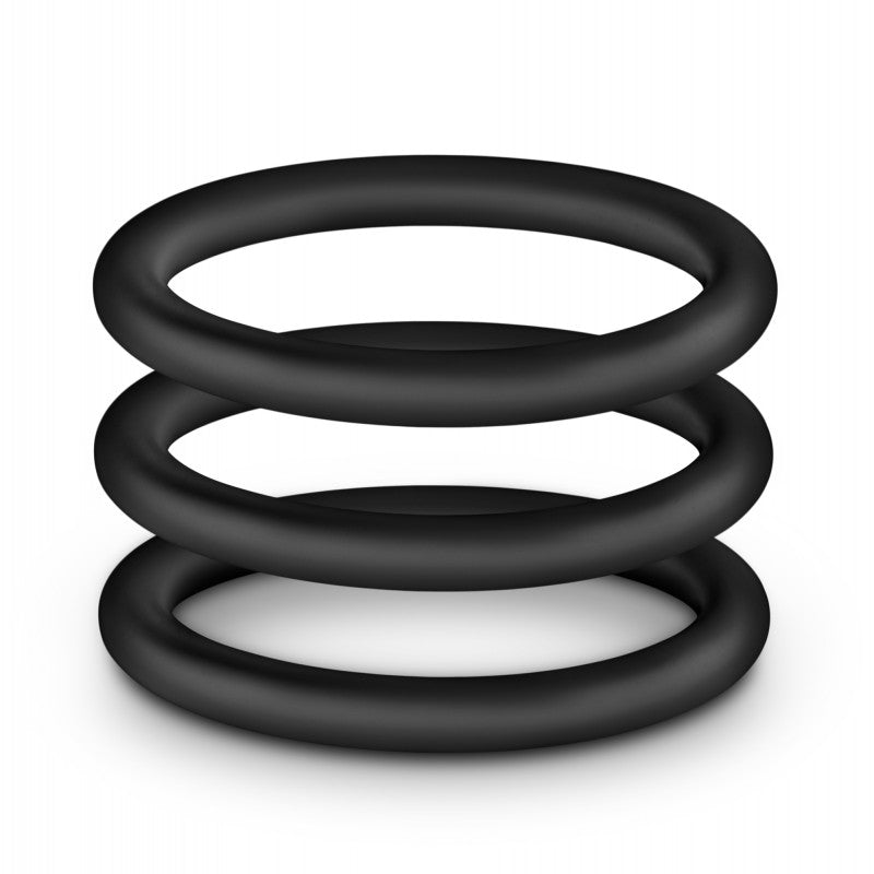 Performance - Vs3 Pure Premium Silicone   Rings - Large - Black